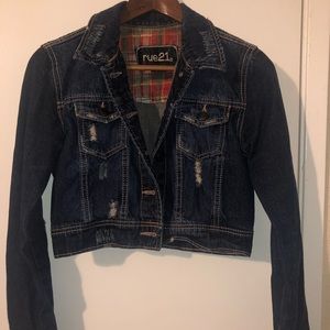 Rue21 cropped jean jacket